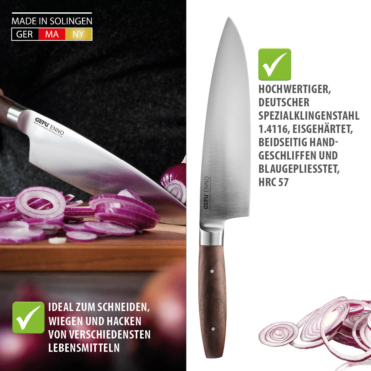 Kochmesser ENNO, 20 cm