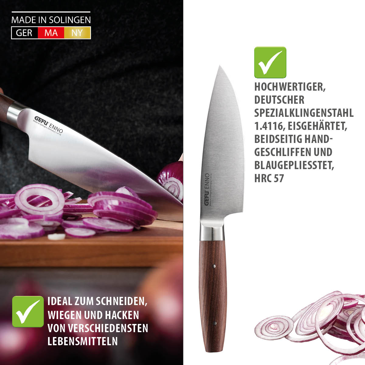 Kochmesser ENNO, 15 cm