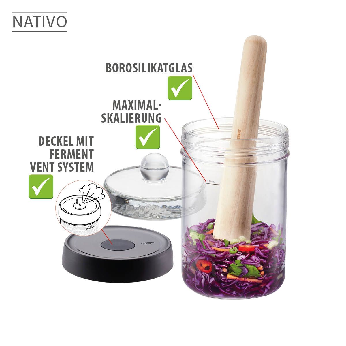 Fermentierglas NATIVO