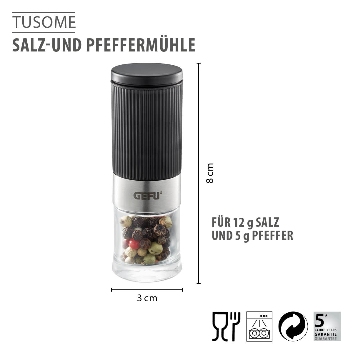 Salz- oder Pfeffermühle TUSOME