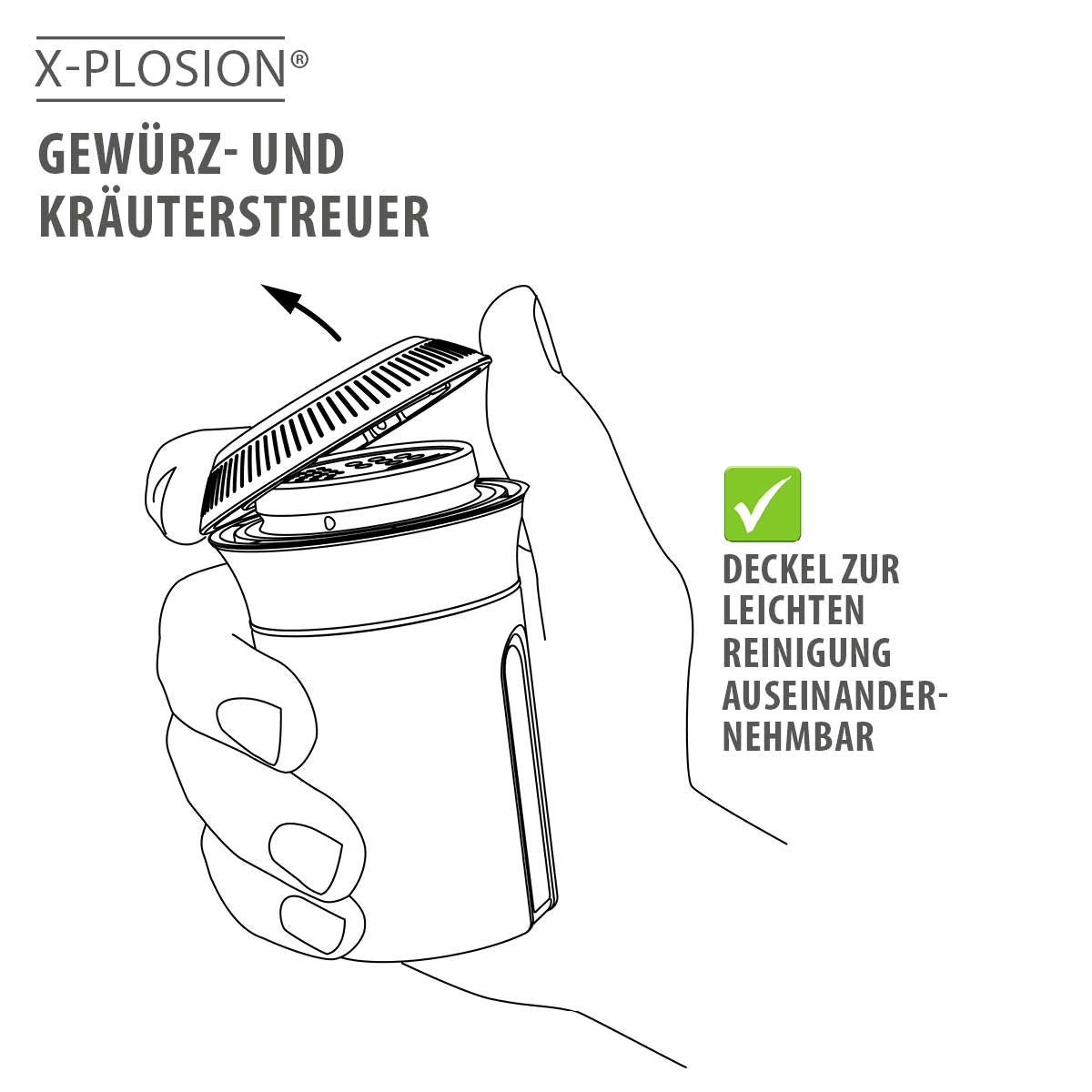 Gewürz- und Kräuterstreuer X-PLOSION®