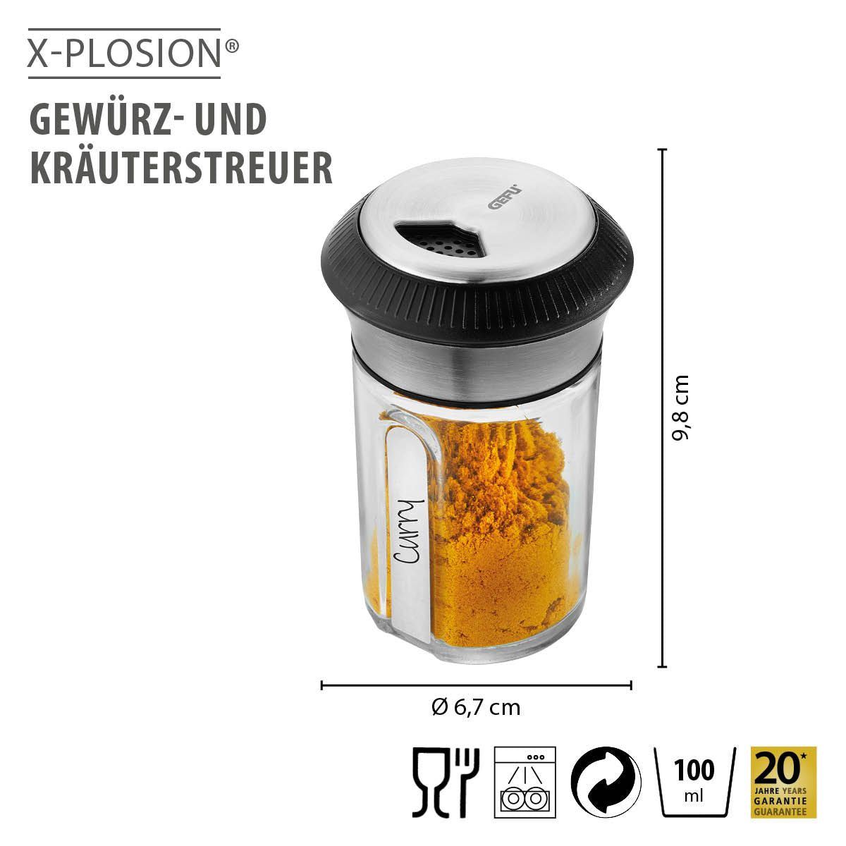Gewürz- und Kräuterstreuer X-PLOSION®