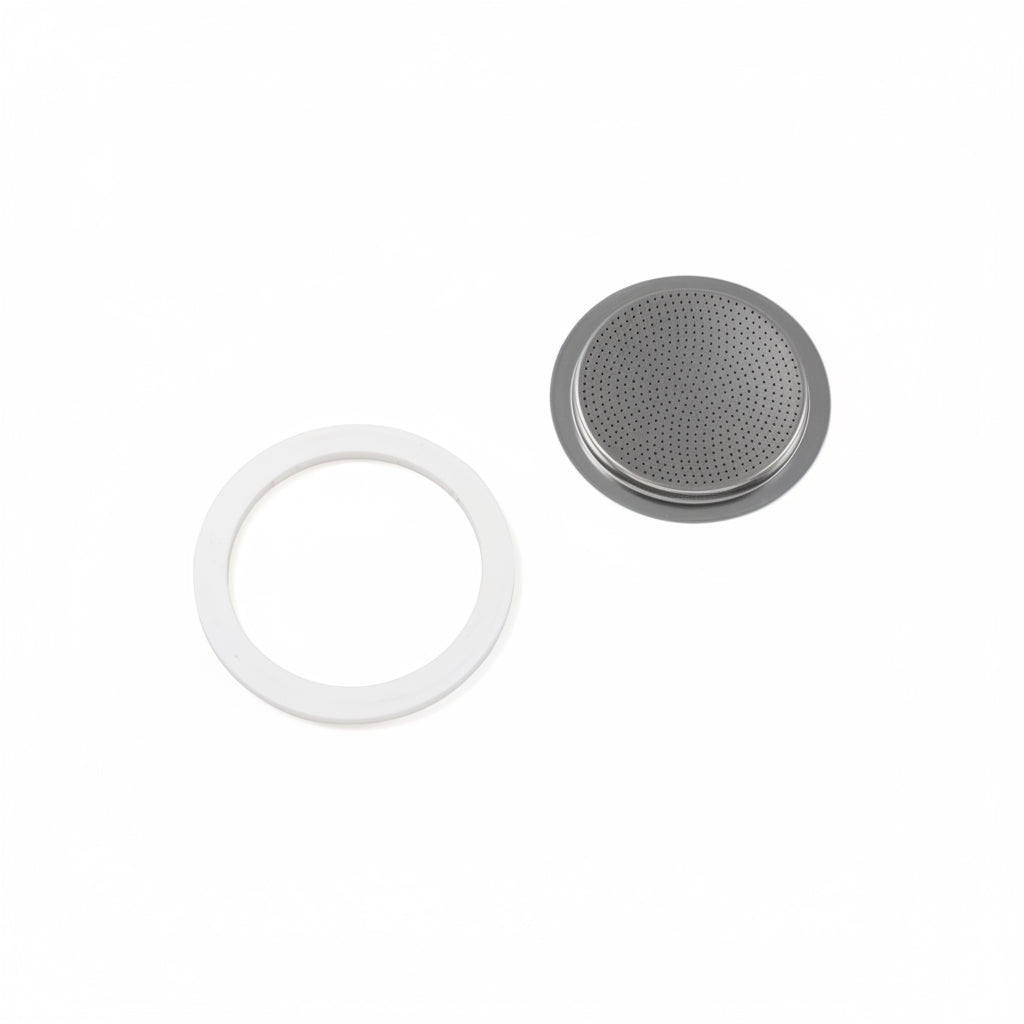 1 Dichtungsring + 1 Filtersieb für Edelstahl Espressokocher