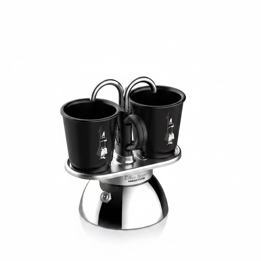 Mini Express Induktion Set, Espressokocher + 2 Becher