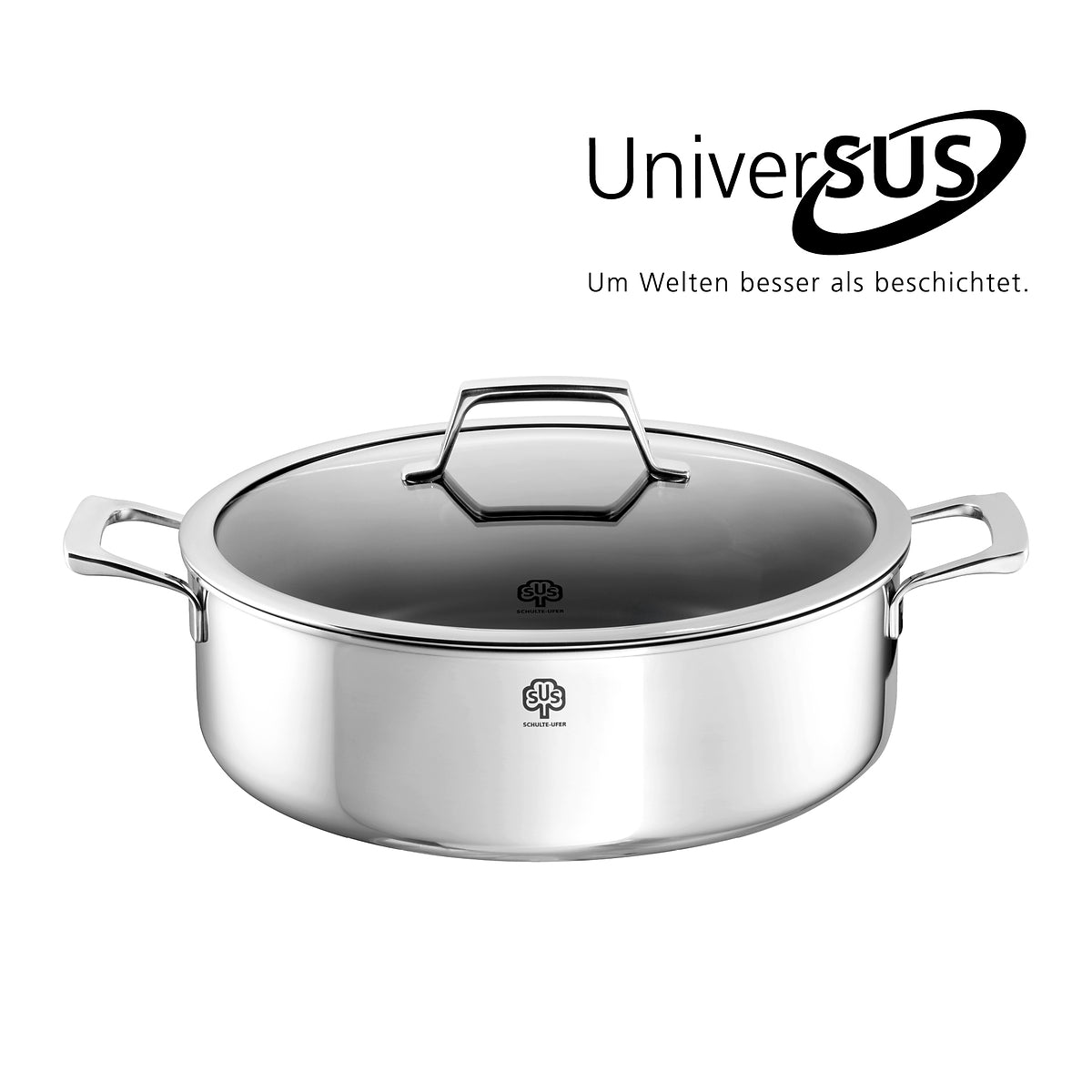 Schmortopf Quasar mit UniverSUS-Oberflächenstruktur, 28 cm