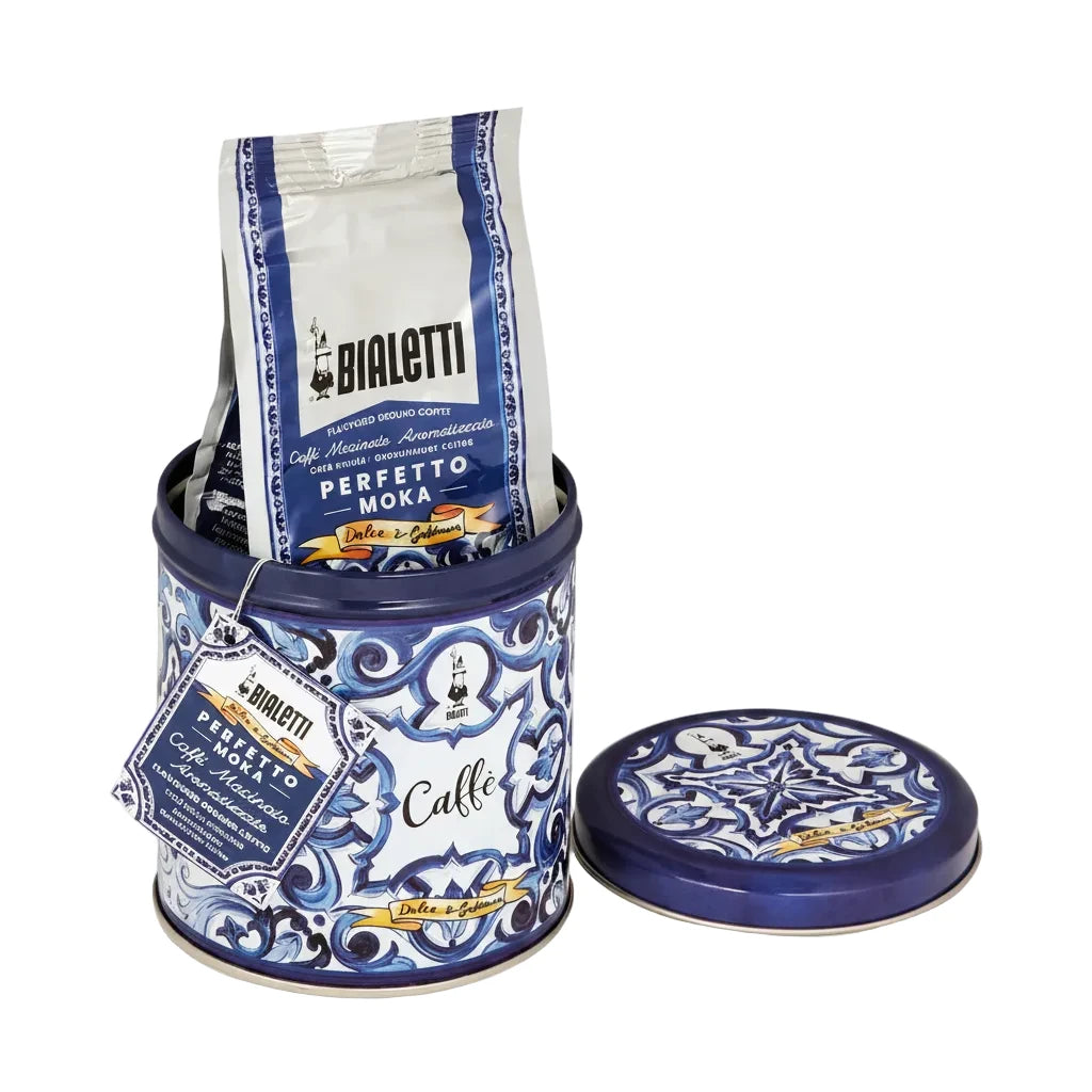 Blu Mediterraneo Kaffeedose inkl. Perfetto Moka