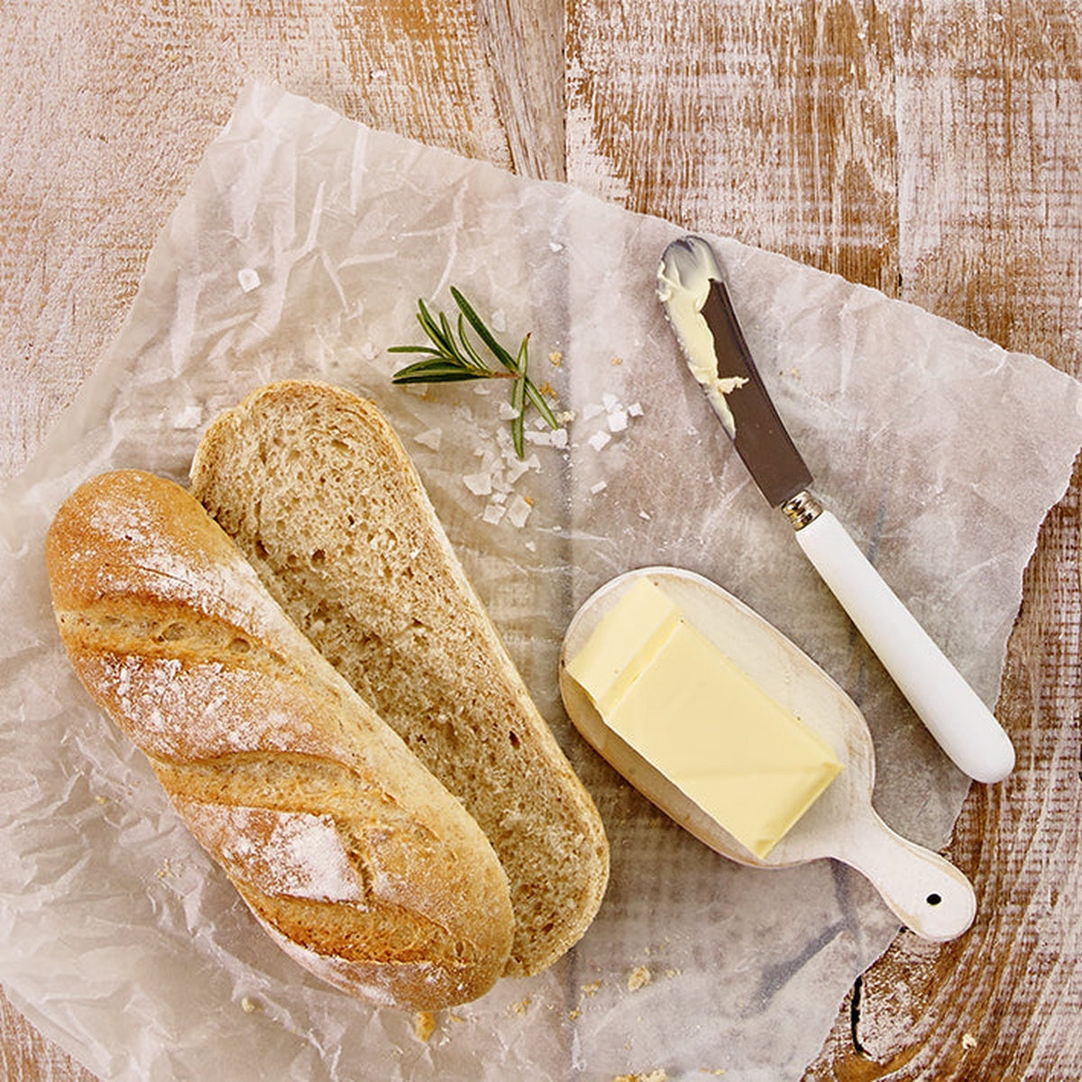 Birkmann Mini-Baguetteblech, 4-fach – serviertes Backergebnis, Artikel 210219