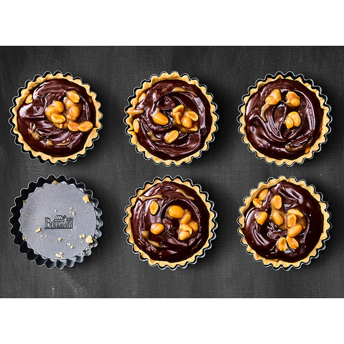 Birkmann 882195 – – Sechs Tarteförmchen mit Gebäck