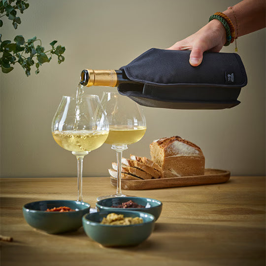 Frizz Elastischer Wein- und Sektkühler / Kühlmanschette, 23 cm