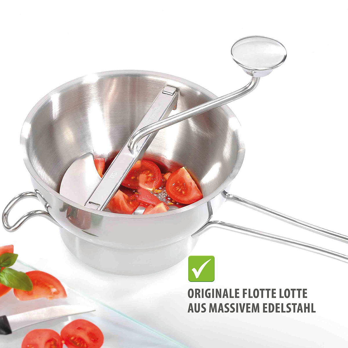 GEFU FLOTTE LOTTE Vier-Scheiben-Set – Tomaten passieren