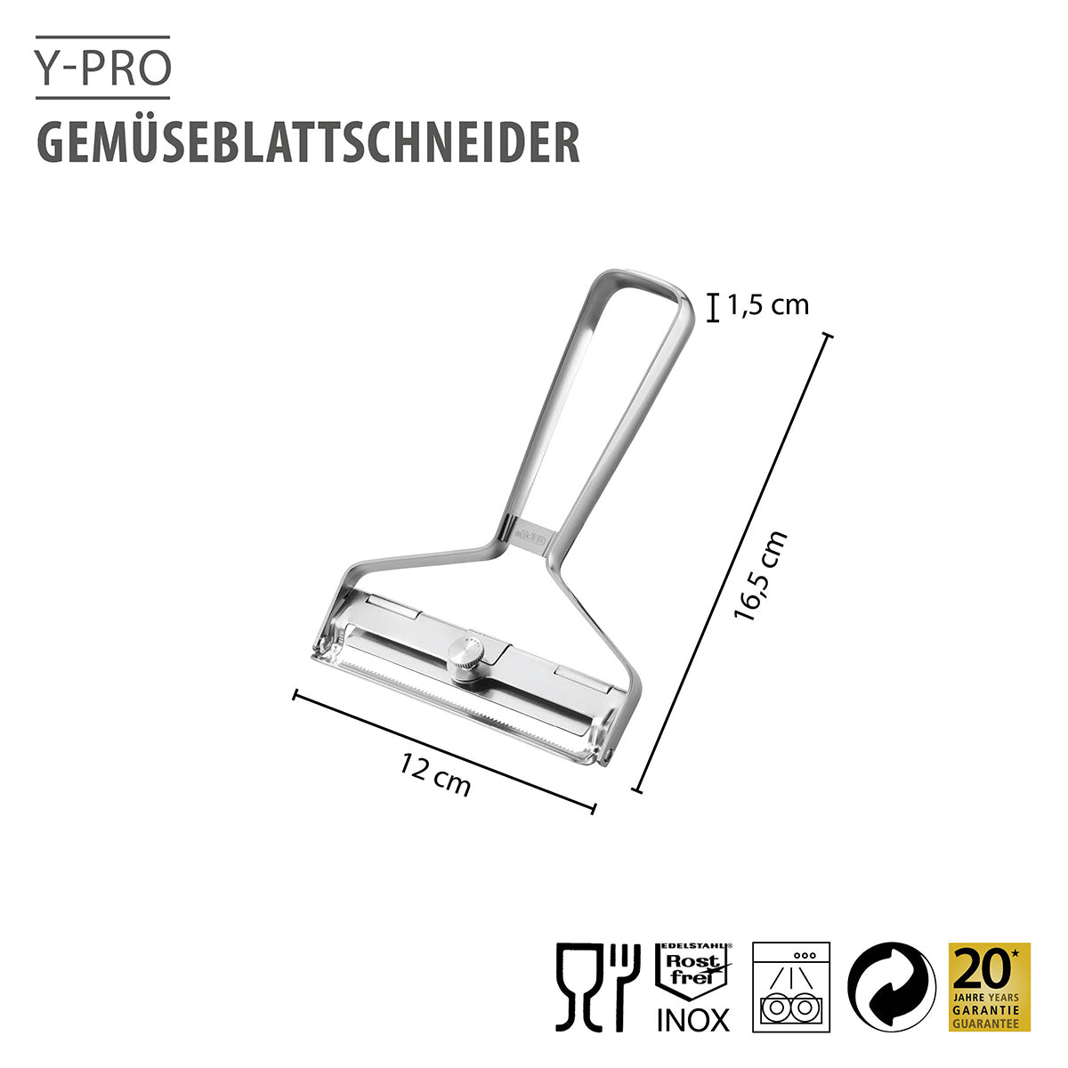 GEFU Gemüseblattschneider Y-PRO – Originalbild 2
