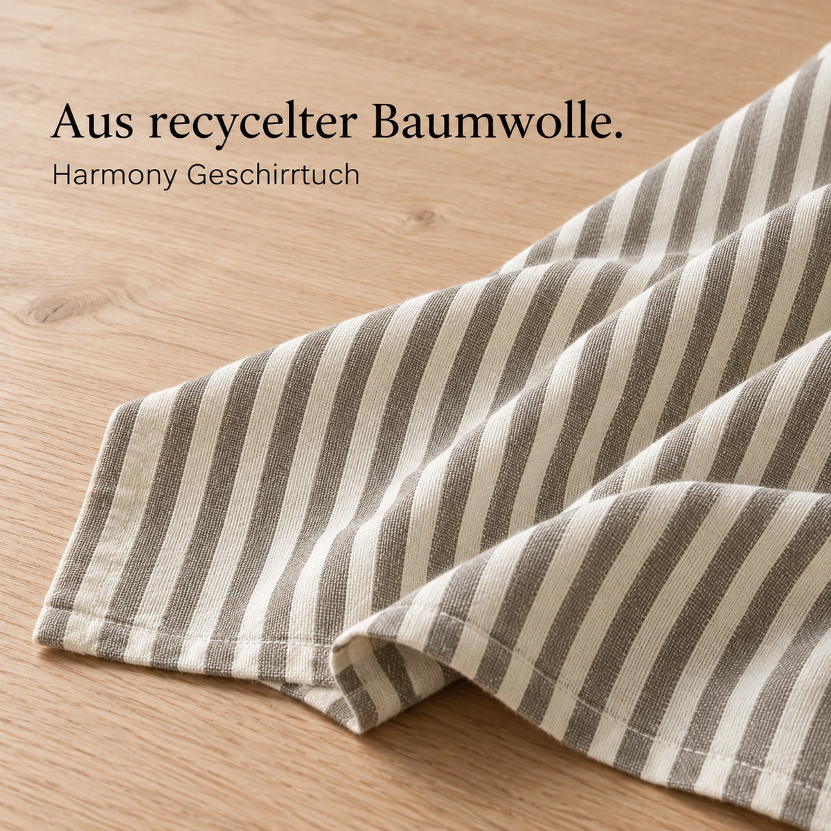 Gewebedetail des Södahl Harmony Geschirrtuchs aus recycelter Baumwolle