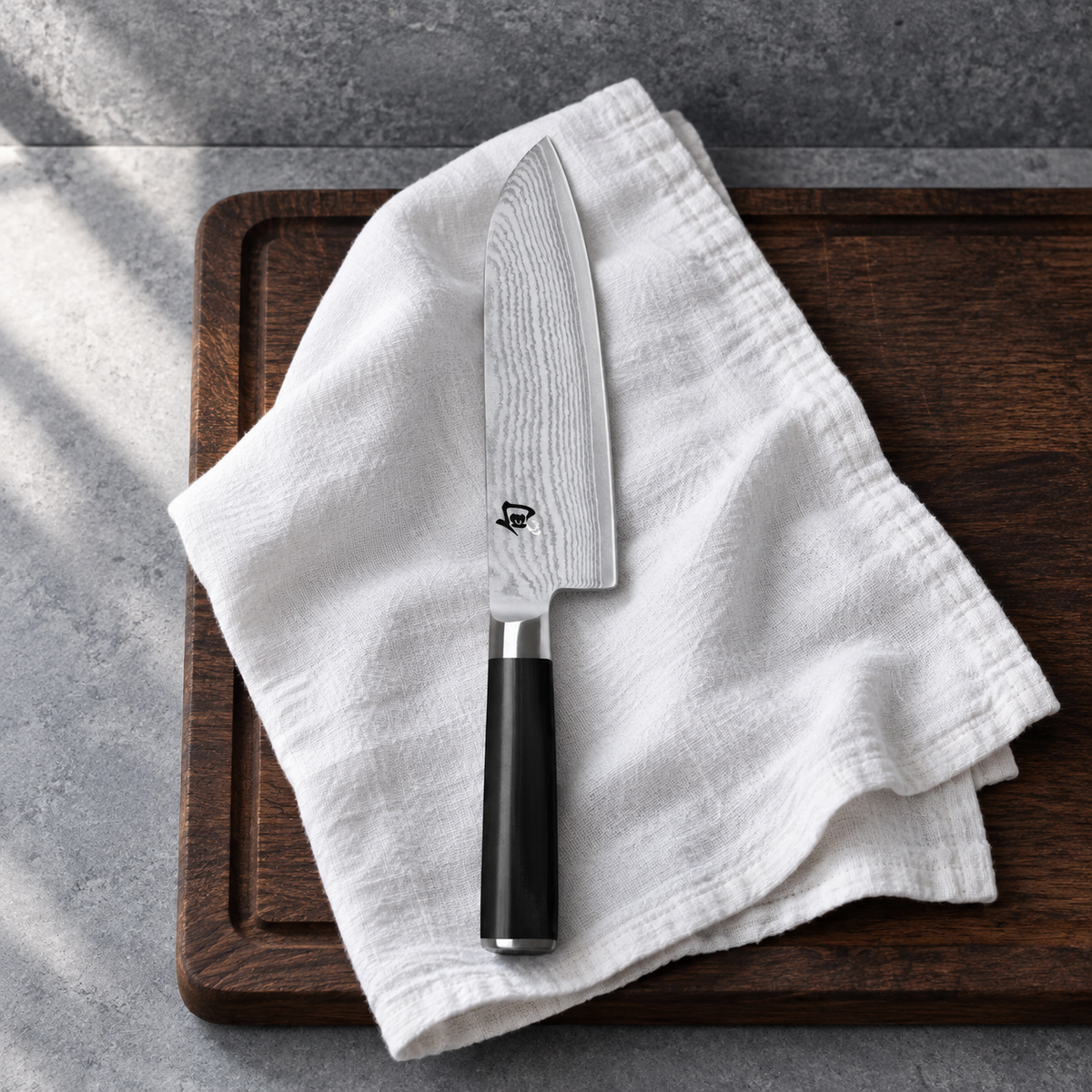 Santoku 18 cm – Pflege und Alltag