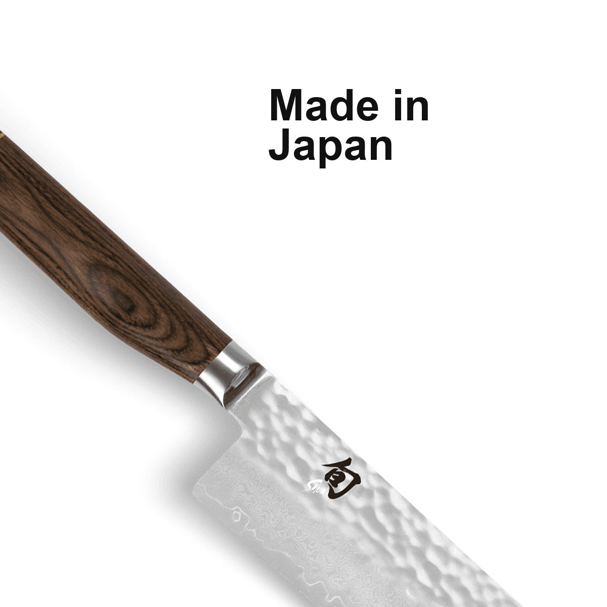 KAI Nakiri Shun Premier 14 cm – Made in Japan; Detail aus dem offiziellen Originalfoto.