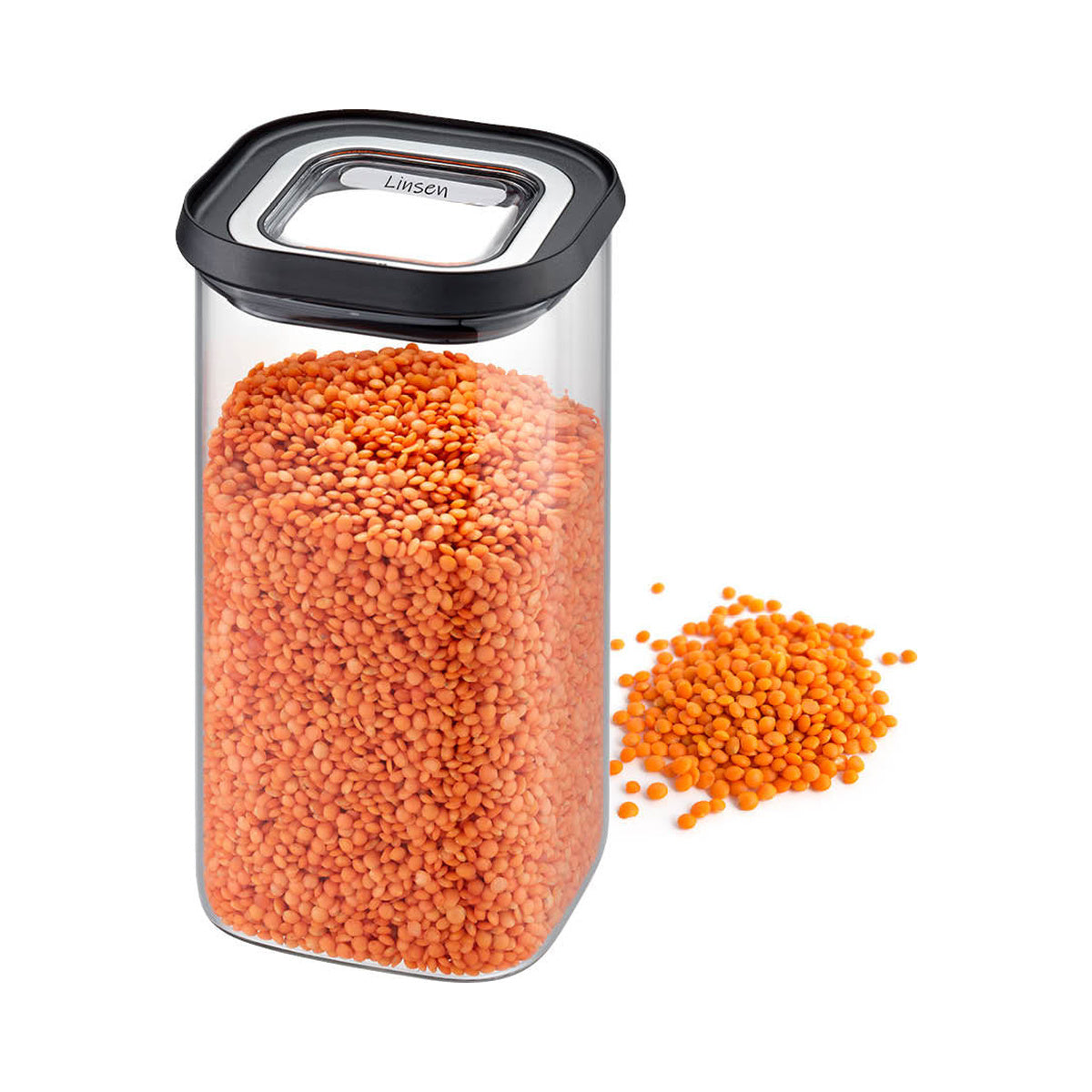 GEFU Vorratsdose PANTRY 1400 ml – Originalprodukt auf weißem Hintergrund