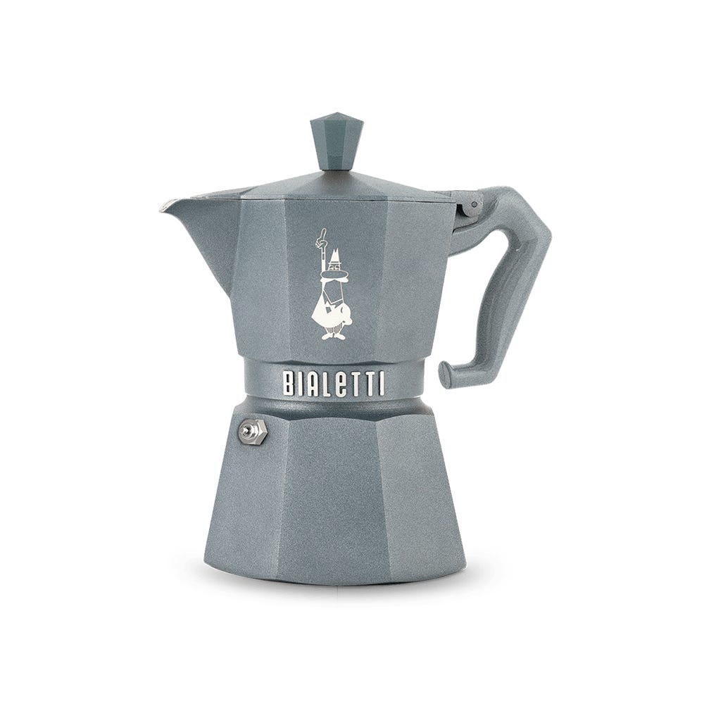 Original – Moka Express Induktion grau – 3 Tassen – Artikel 9075