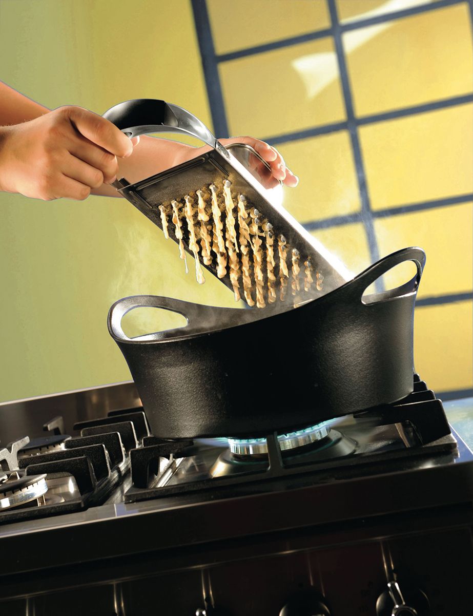 Spätzlehobel Edelstahl TRADIZIONE, kurze Spätzle