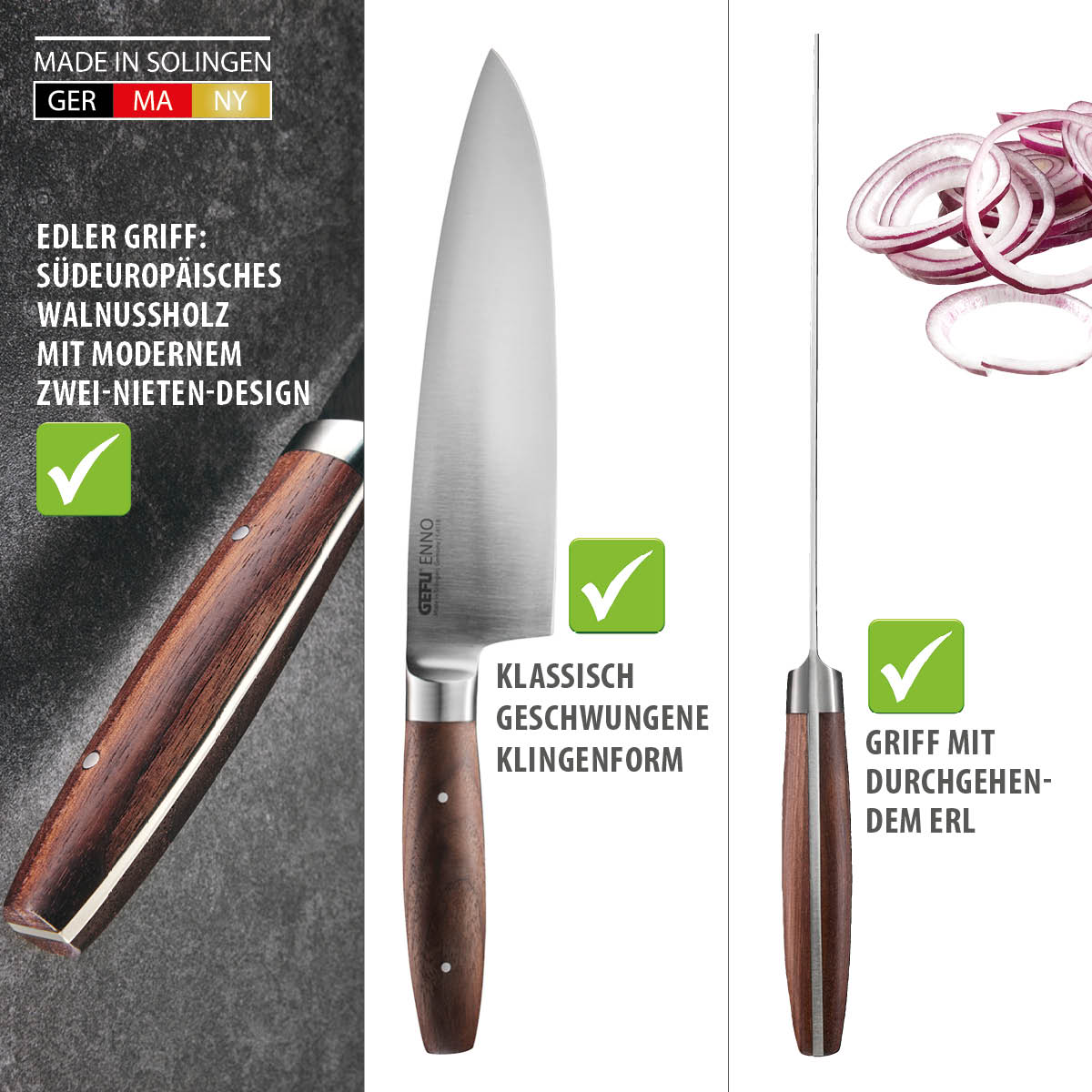 Kochmesser ENNO, 20 cm