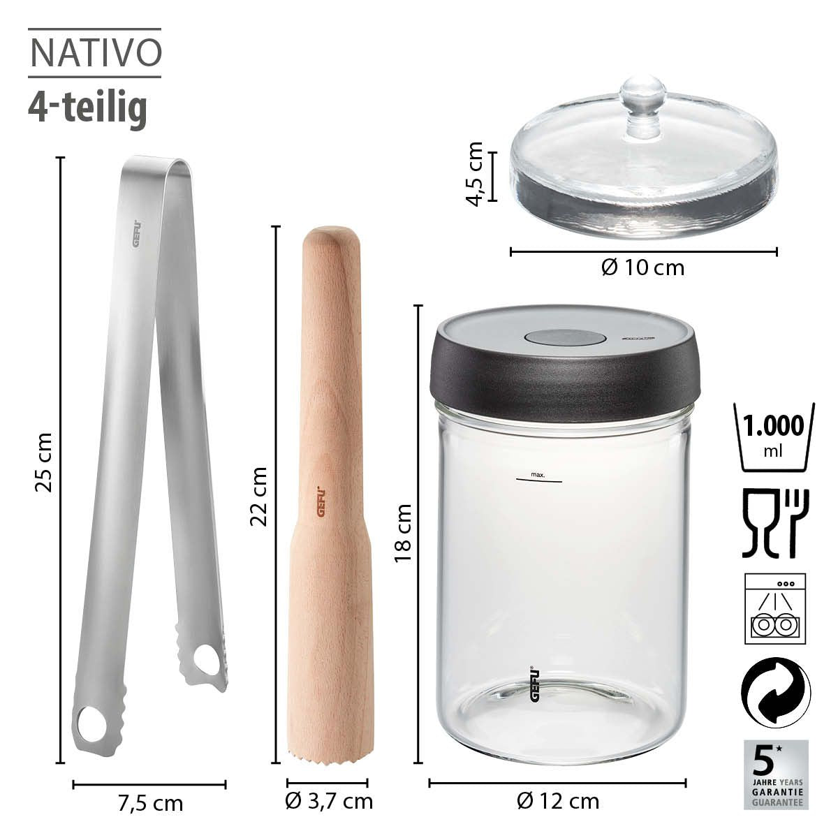 Fermentier-Set NATIVO, 4-teilig