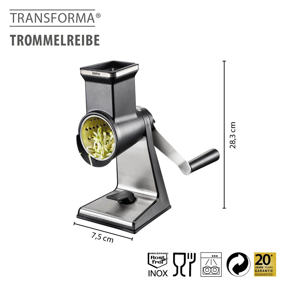 Trommelreibe TRANSFORMA®