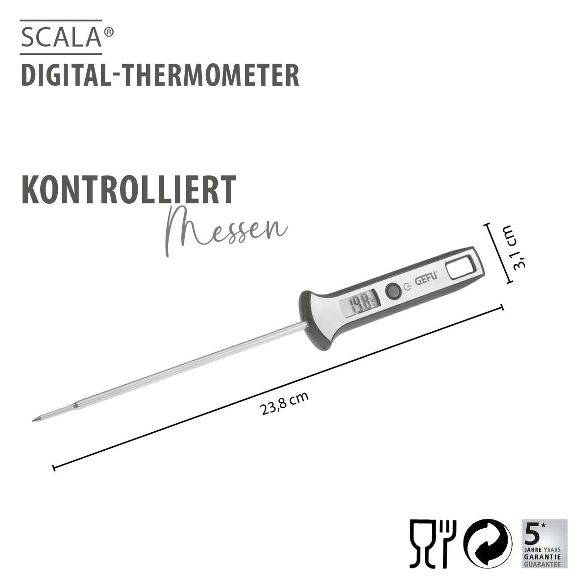 Temperaturen direkt kontrollieren.