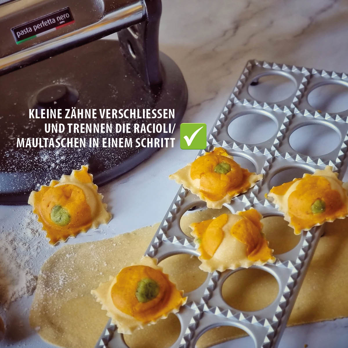 Ravioli-/Maultaschenbrett TASCA, 3tlg.