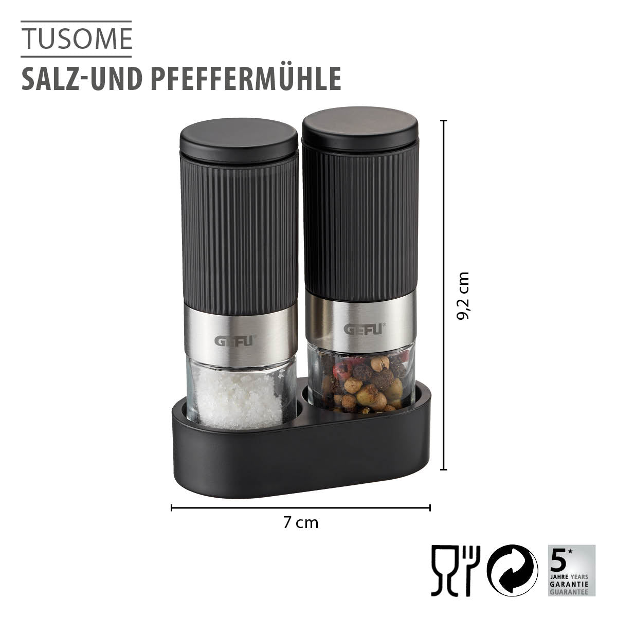Salz- und Pfeffermühlen Set TUSOME