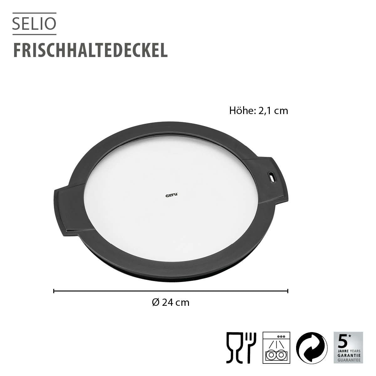 Frischhaltedeckel SELIO, 24cm