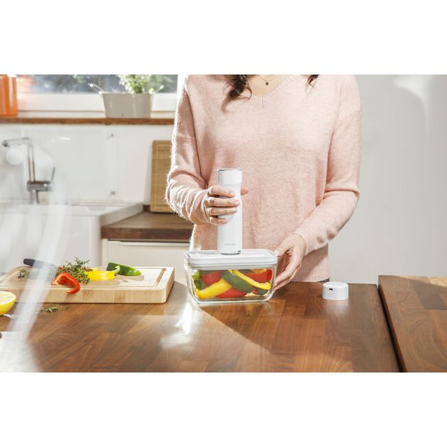 Vakuumbox aus Glas