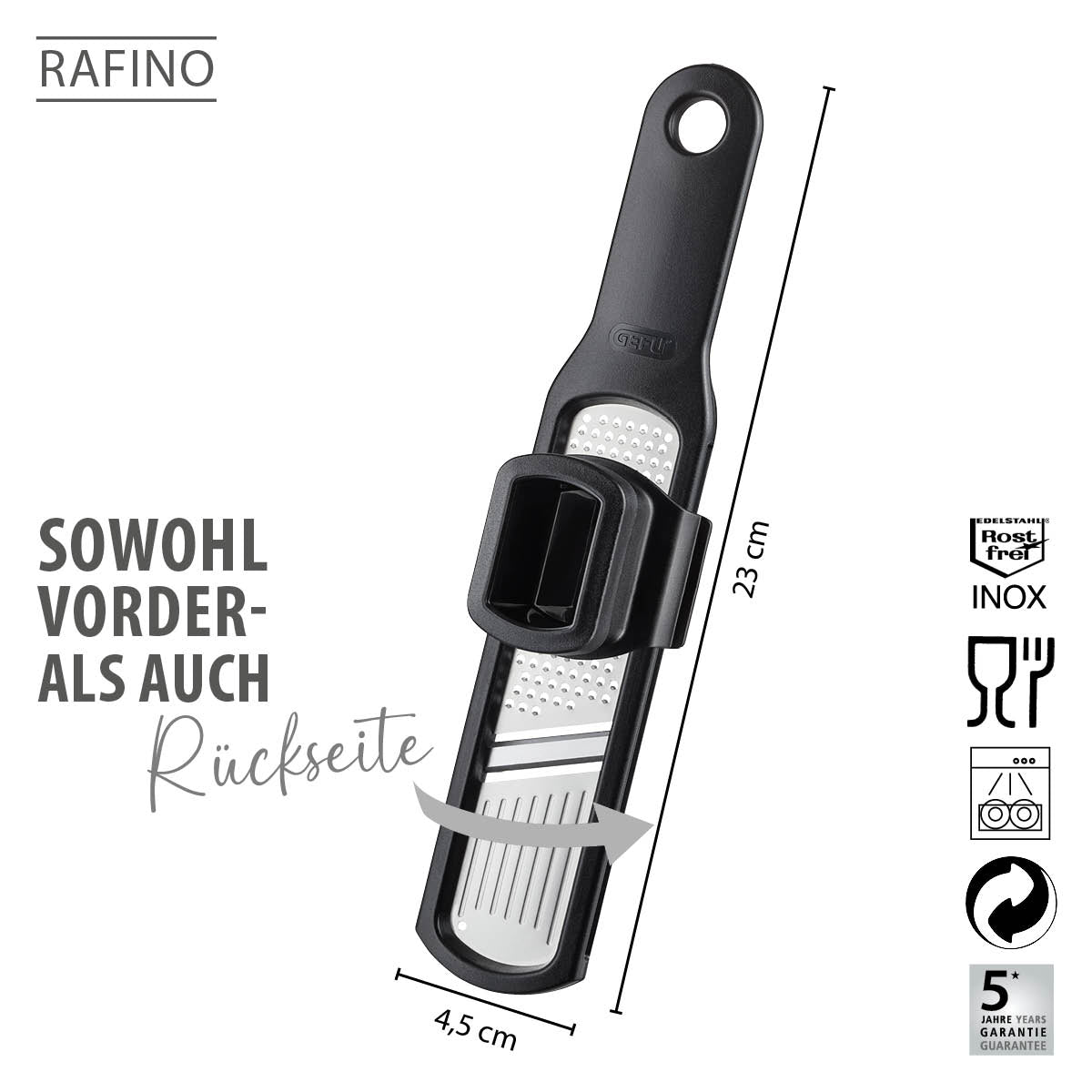 Knoblauchreibe/-Hobel RAFINO