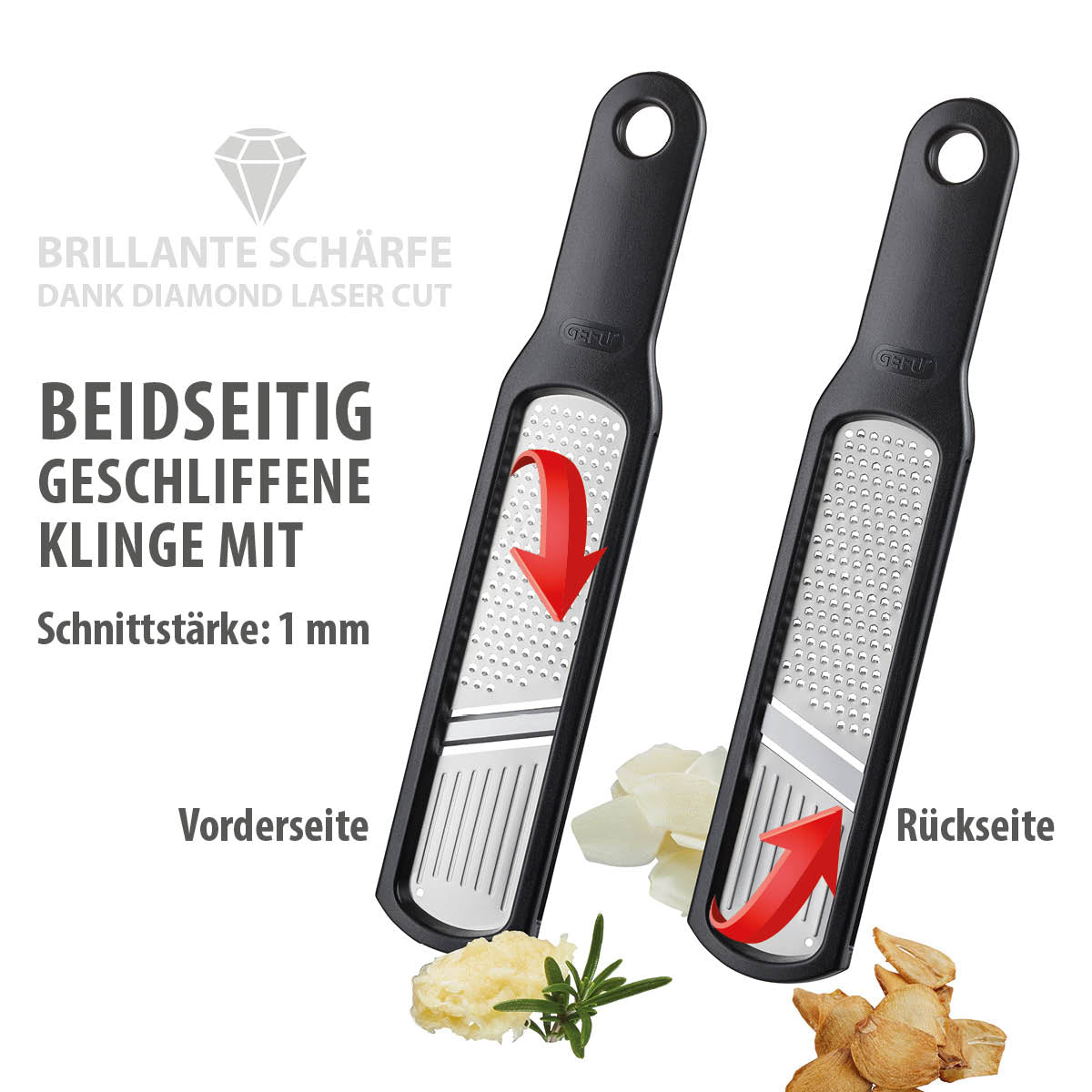 Knoblauchreibe/-Hobel RAFINO
