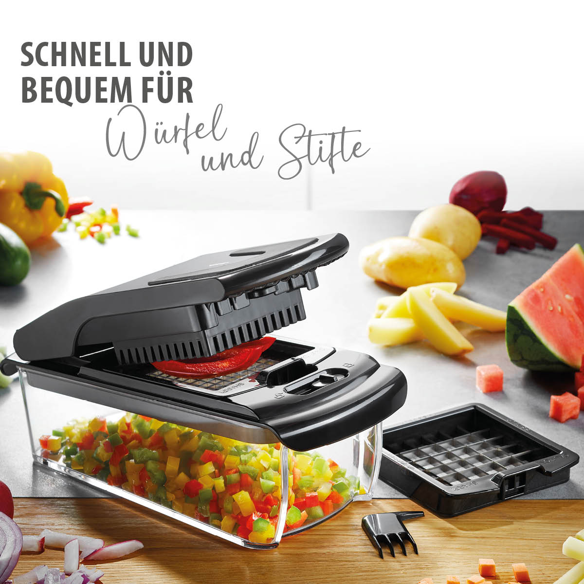 Würfel- und Stifteschneider TREPPO