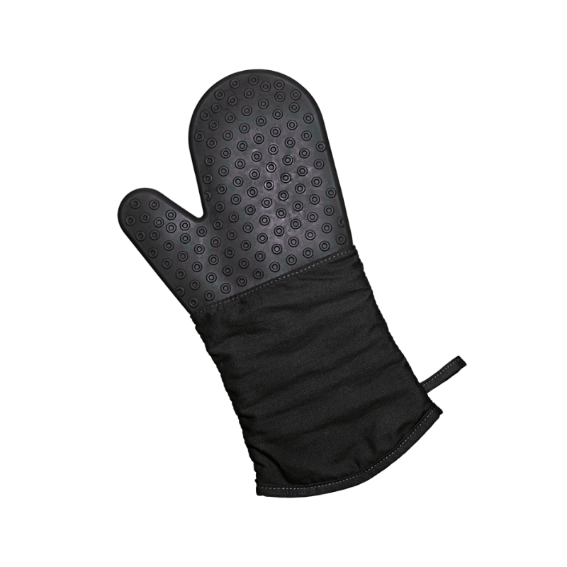 Backhandschuh Silikon/Textil schwarz
