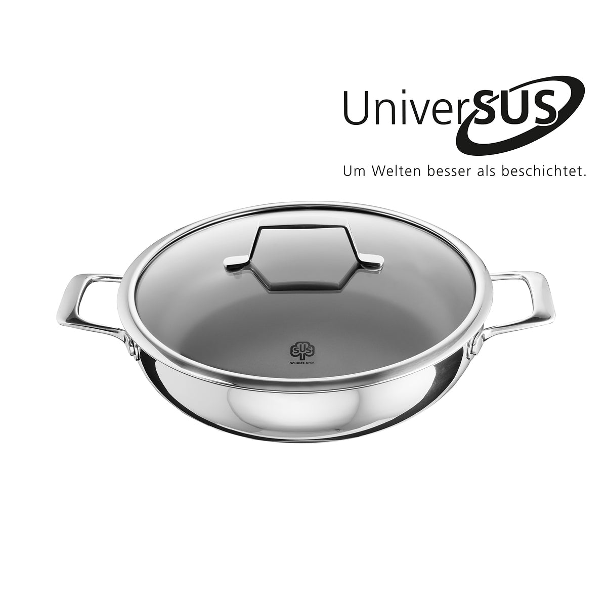 Schmorpfanne Astral mit UniverSUS-Oberflächenstruktur, 28 cm