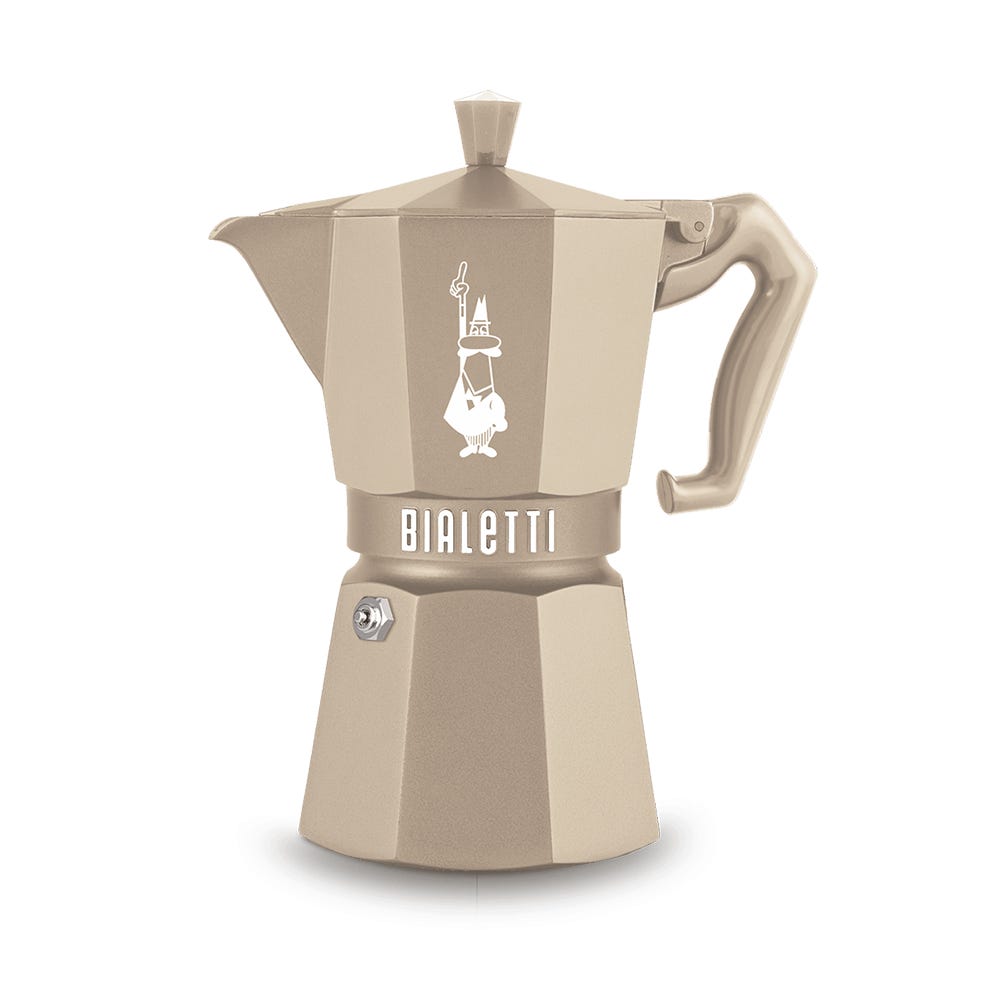 Original – Moka Express Induktion cremé – 6 Tassen – Artikel 9078