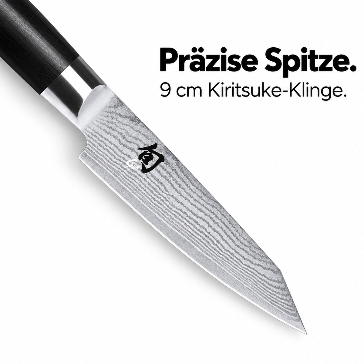 KAI DM-0772: Präzise Spitze. 9 cm Kiritsuke-Klinge.