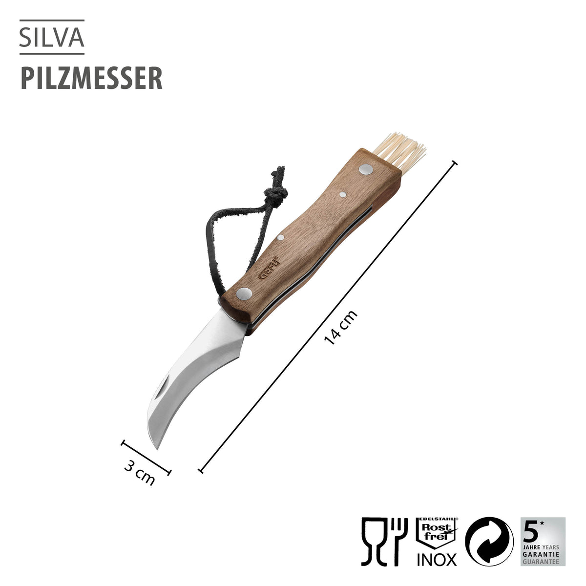 GEFU Pilzmesser SILVA – Originalbild 2
