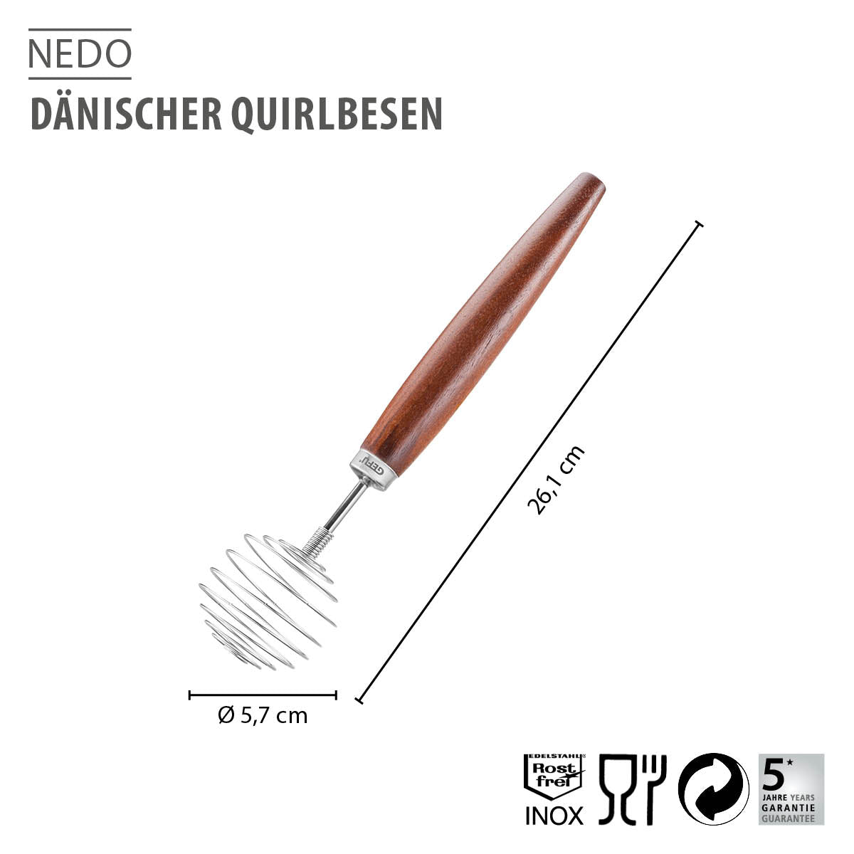 GEFU Dänischer Quirlbesen NEDO – Originalbild 2