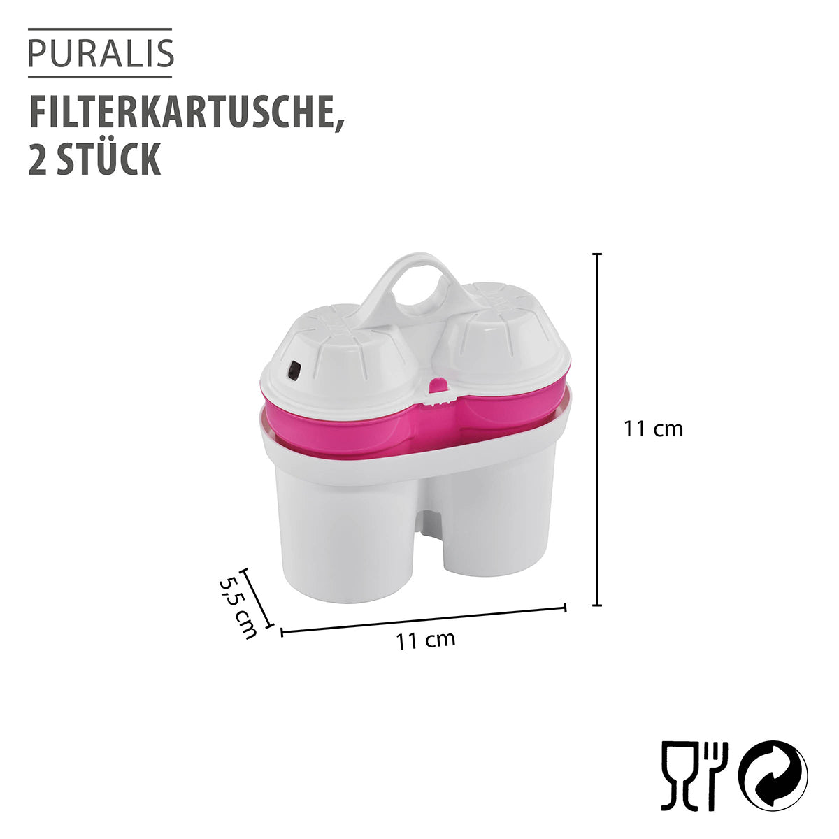 GEFU Filterkartusche PURALIS, 2 Stück – Originalbild 2