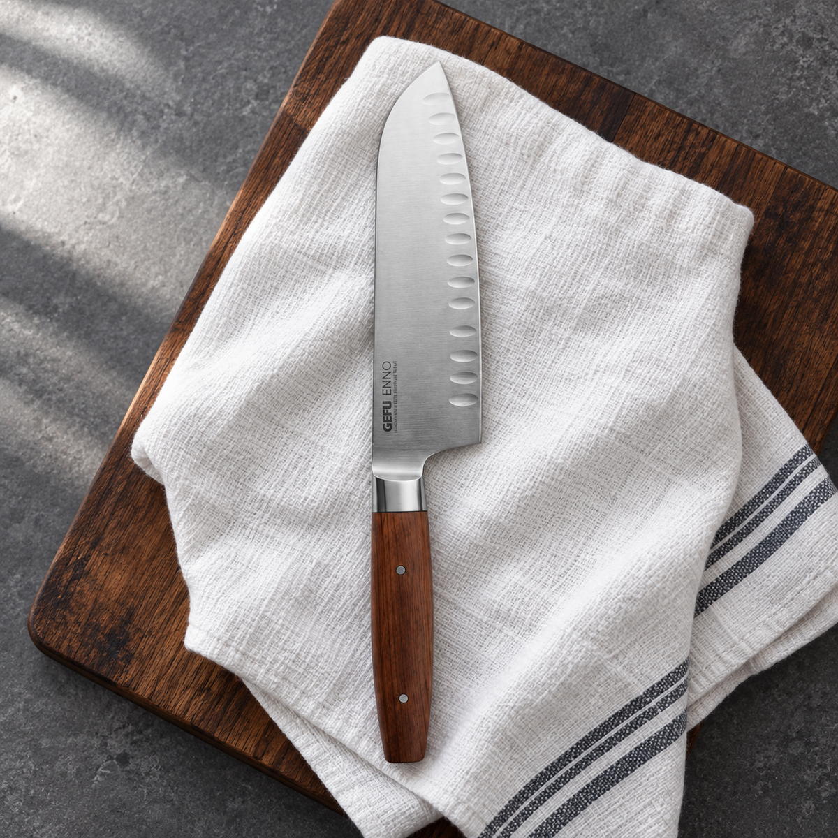 Santokumesser ENNO, 18 cm – Pflege und Alltag