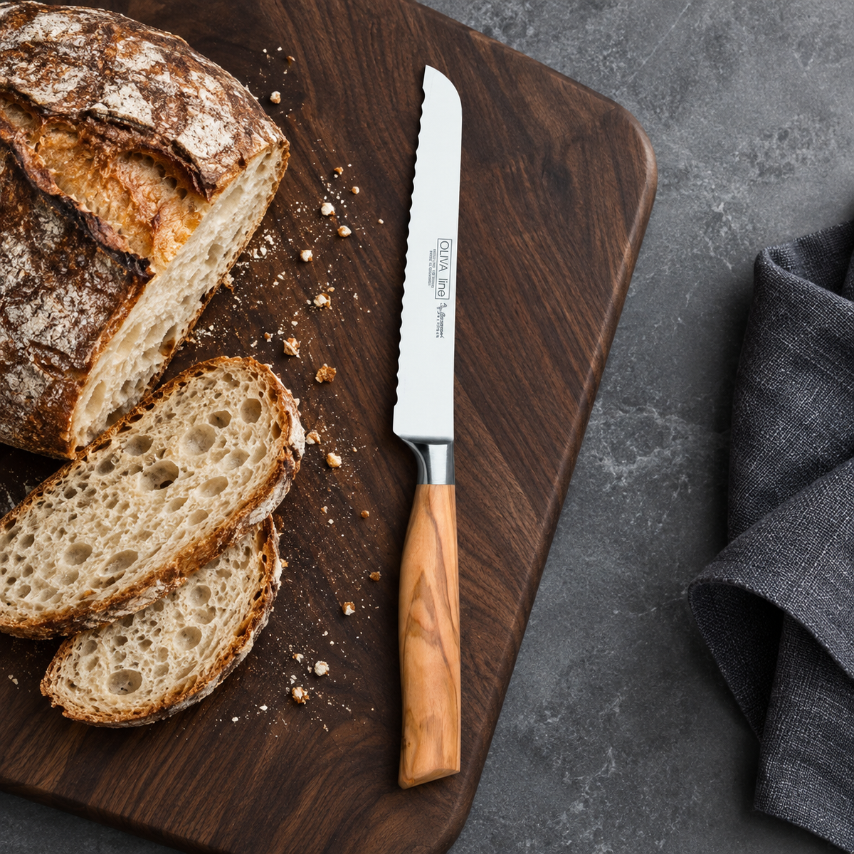 Brötchenmesser 13cm – Anwendungsinspiration, aus dem Produktfoto gestaltet