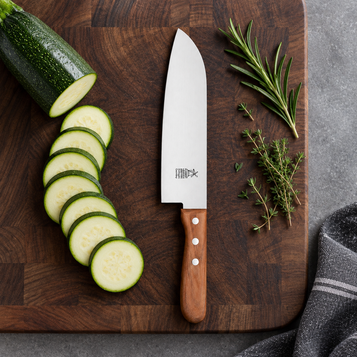 Santoku 16,5cm – Anwendungsinspiration, aus dem Produktfoto gestaltet