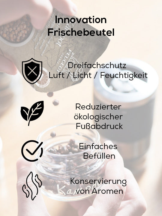 Vorrat in kleinen Portionen