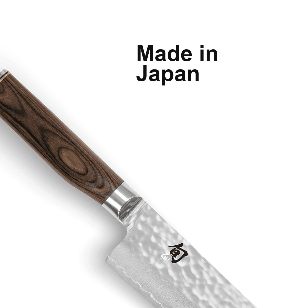 KAI Santoku Shun Premier – Made in Japan; Detail aus dem offiziellen Originalfoto.