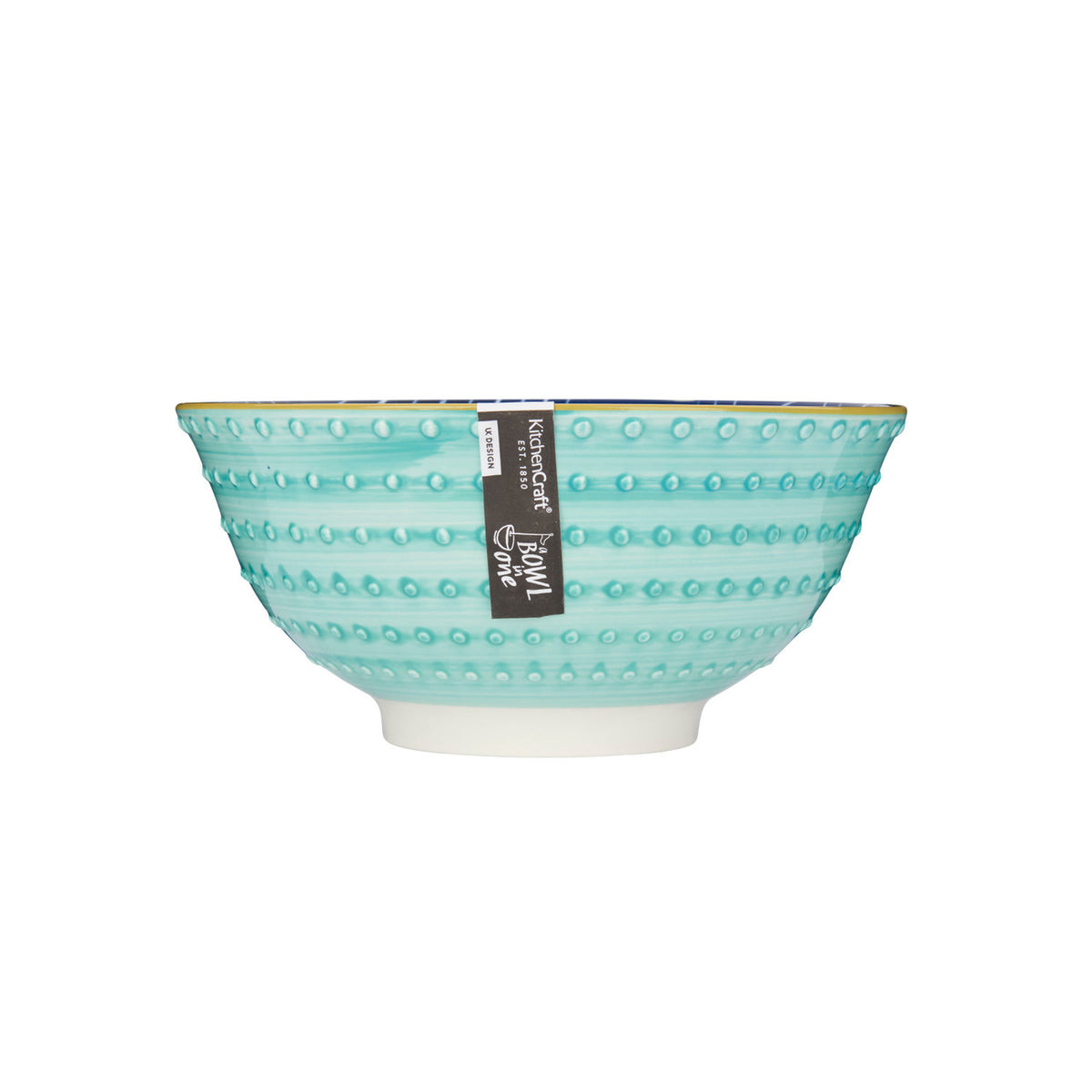 KitchenCraft Bowl – Blätter Indigo – Originalansicht 2