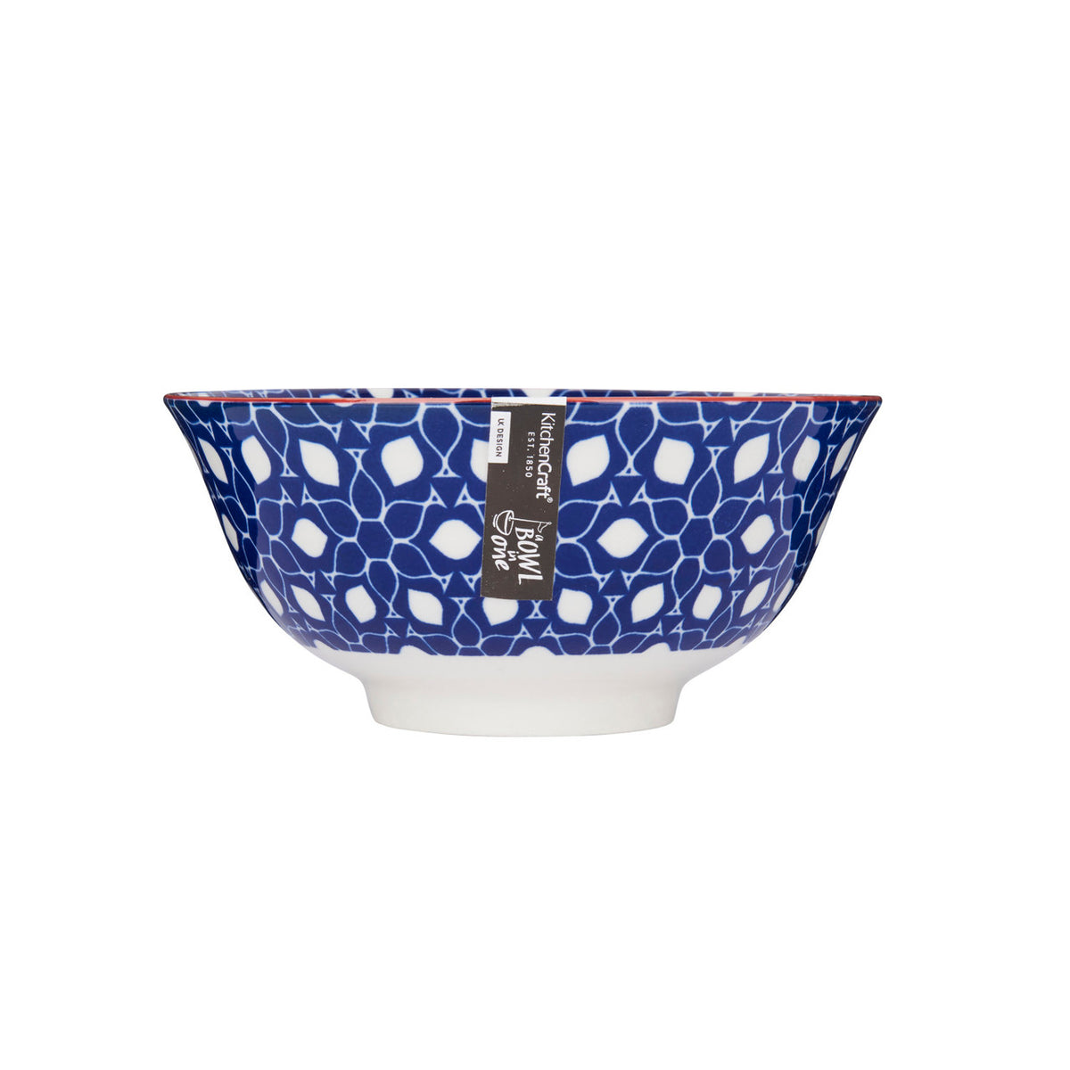 KitchenCraft Bowl – Blau floral – Originalansicht 2