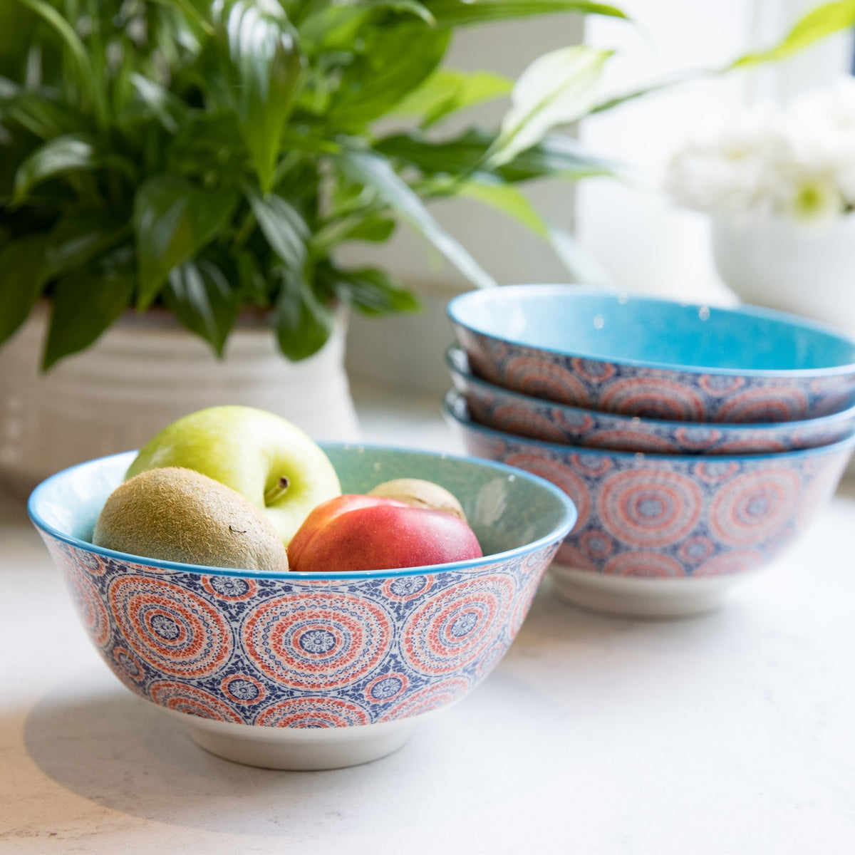 Bowl aus Steinzeug – gemustert – Hersteller-Originalbild. Anwendungs- und Serienmotive können Lebensmittel, Dekoration oder separat erhältliches Zubehör zeigen; maßgeblich ist der beschriebene Lieferumfang.