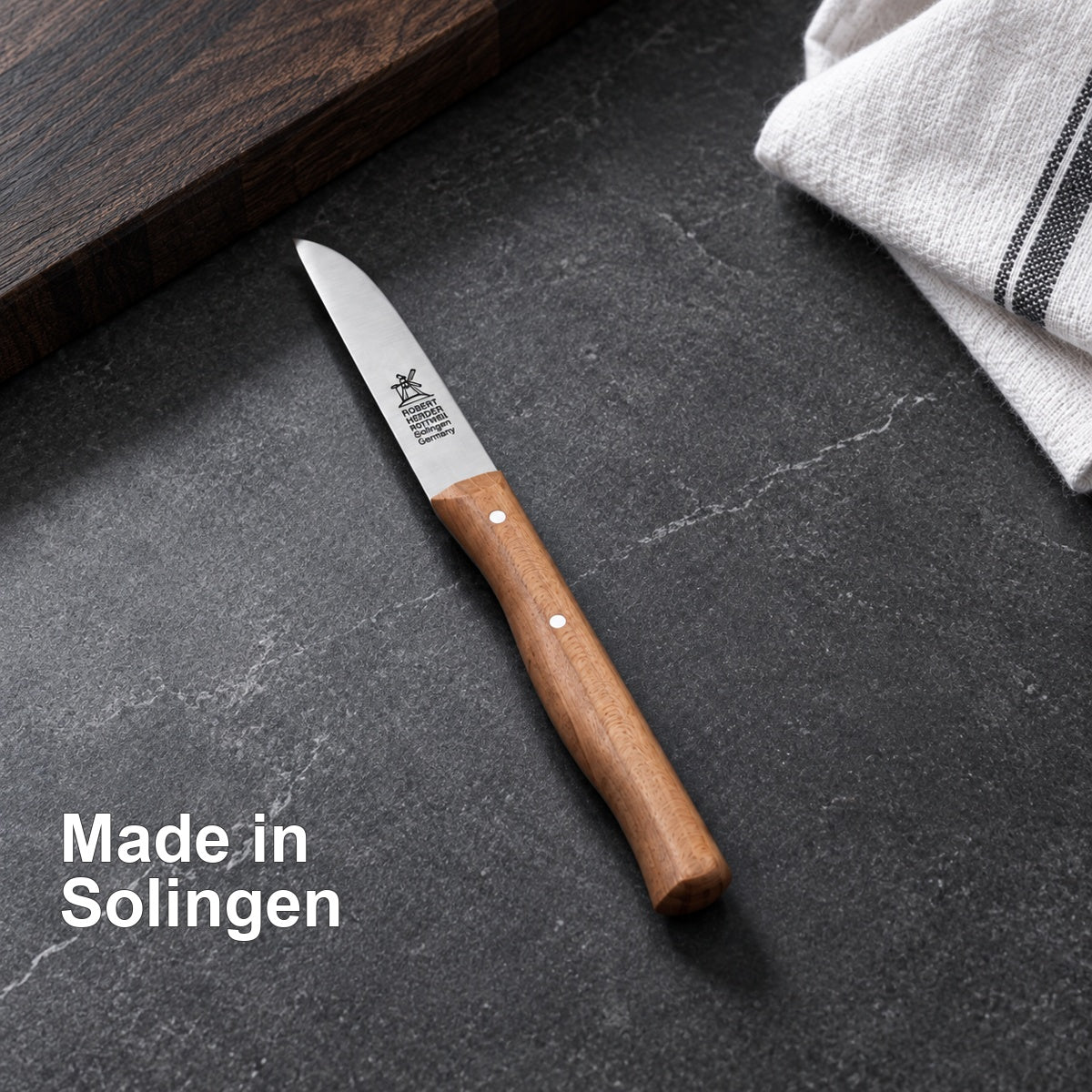 Gemüsemesser Klassiker – Made in Solingen – vorhandenes Hero-Motiv.