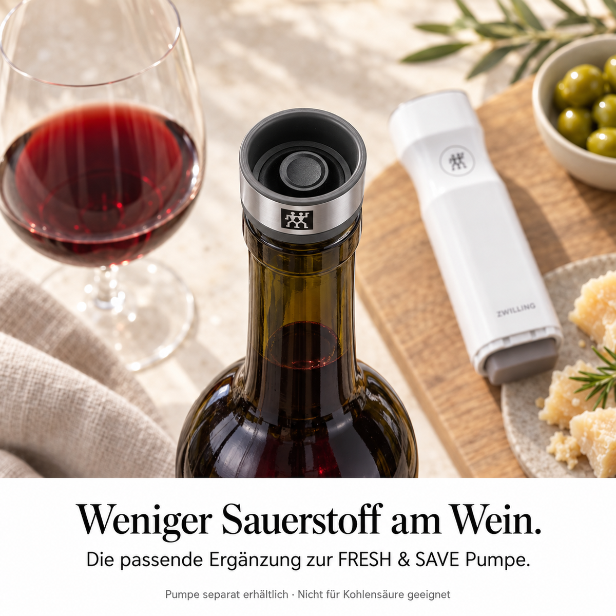 Weinverschluss – Anwendung, Qualität und Ergebnis